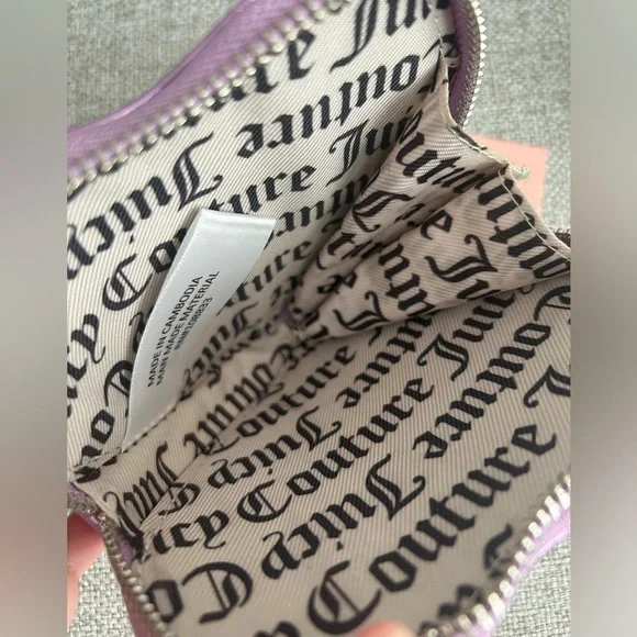 SOLD 🔥 NWT Juicy Couture Coin Purse 💜🖤 - Picture 6 of 6